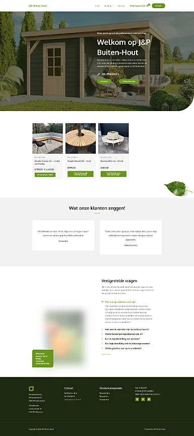 J&P Buiten-Hout: Vernieuwde website en webshop