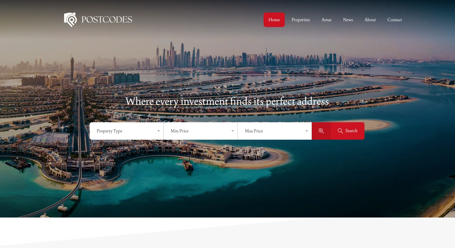 Postcodes: Website en eigen listing-applicatie