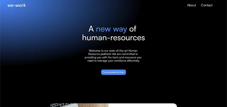 We-Work: Website